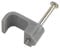 Merriway BH04896 (50 Pcs) Flat Cable Clip for Twin & Earth, Grey 1.5mm - Pack of 50 Pieces