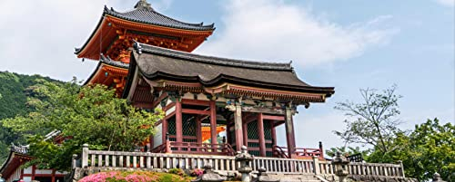 hansepuzzle 32816 - Kyoto Panorama-Puzzle 2000 Teile - Orte Motiv mit hochwertiger Aufbewahrung: Kartonbox und wiederverschließbarem Beutel - Format 116,6 × 46,7 cm