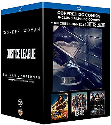 Coffret Blu-ray DC Comics, 3 films : justice league, Wonder Woman & Batman v Superman: l'aube de la justice