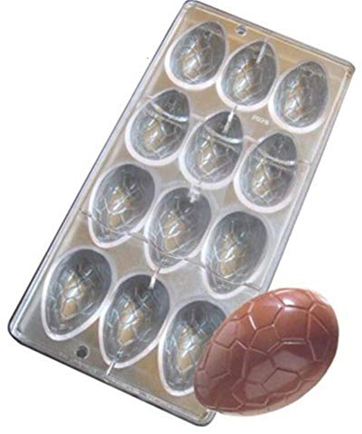 3D Œuf de Pâques Chocolat Moules Transparent en Polycarbonate DIY Bonbon Fait à la Main Forme Fabriquant Glace Muffin Plateau Plats à Four Poêle Confiserie Gâteau Cuisson Cuisine Fournitures - C
