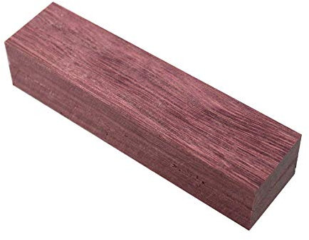 Selectable Wood Turning Blanks, Knife Scales,Handles,Woodworking Project Kits (153mmx40mmx30mm, Purpleheart)