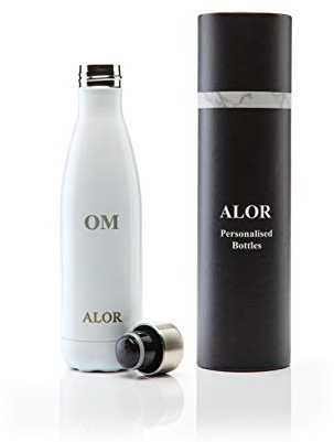 White Personalised Water Bottle