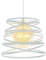 Pequeña Cremosa Lámpara Colgante Industrial Retro Ø30 cm, Vintage de Metal E27 Con Cuerda Ajustable Para Decoración (Blanco)