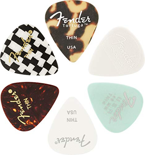 Fender 351 Shape, Material Medley, dünn, (6)