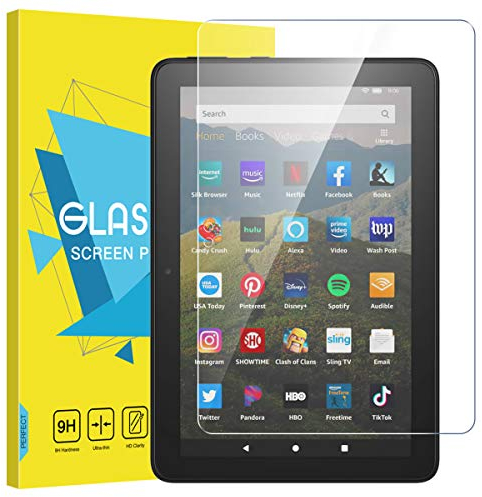 MoKo Folie für Neu Fire HD 8 Tablet (12. Generation, 2022) / Fire HD 8 & 8 Plus (10. Generation, 2020), Klar HD 9H Panzerglas Displayschutzfolie Schutzfolie Glasfolie Screen Protector - Transparent