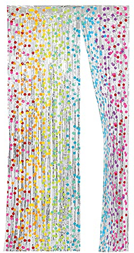 Folat - Türvorhang Folie Regenbogen Bday - 2x1m