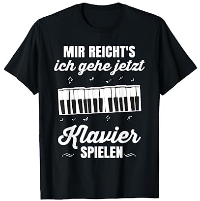 Klavier Geschenk Konzert Pianist Orchester Flügel Piano T-Shirt