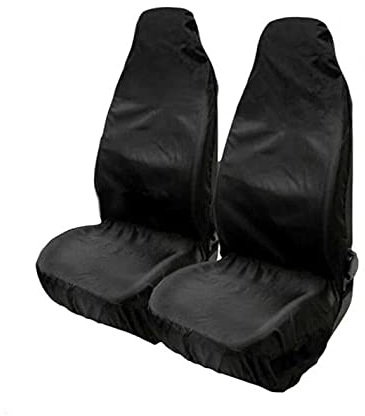 1+1 Werkstatt Sitzschöner Schwarz Schonbezüge Auto Bezüge Nylon Fahrersitz + Beifahrersitz Sitzpolsterschöner Neu OVP