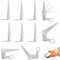 10pcs Silica Angle Nozzle Screw-on Caulking Nozzle 360 Degree Rotation Bent Cone Nozzle Caulking Glue Head Parts,Replacement Silicone Tip Sockets
