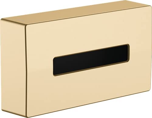 hansgrohe AddStoris - Kosmetiktuchbox, Kosemtiktuchspender für Wandmontage, verdeckte Befestigung, Badezimmer Zubehör, Brushed Bronze, 41774140