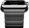NewWays Cinturino in metallo compatibile con Apple Watch, 38 mm, 40 mm, 41 mm, 42 mm (Serie 10), cinturino di ricambio in acciaio inossidabile massiccio per iWatch serie 10/9/8/7/6/5/4/3/2/1/SE, nero