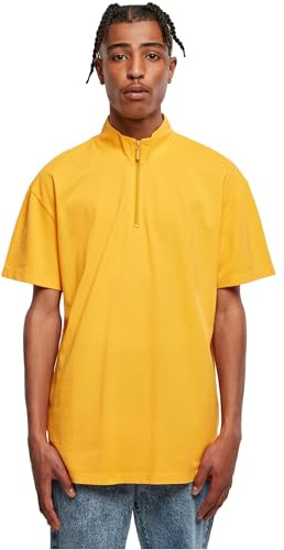 Urban Classics Herren Boxy Zip Pique Tee magicmango, XL
