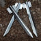 Pack of 10 Heavy Duty galvanised Steel Metal Fixing Peg Timber Corner Timber Railway Sleeper Bracket Driveway Path Edging