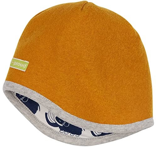 loud + proud Unisex Kinder Wollwalk, GOTS Zertifiziert Mütze, Petrol, 42-44 EU