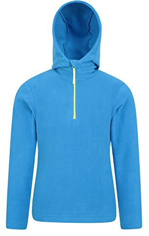 Mountain Warehouse Camber Kids Microfleece Hoodie - Breathable, Lightweight, Anti-Pill & Quick Dry Pullover for Boys & Girls - For Spring Summer & Walking