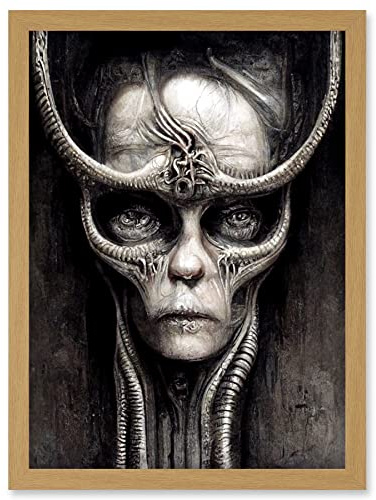 Doppelganger33 LTD Gothic Fantasy Alien Art Artwork Framed Wall Art Print A4