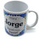 PLUS HOME Taza personalizada con nombre. Regalos personalizados con nombre y texto. Tazas con frases originales.JORGE