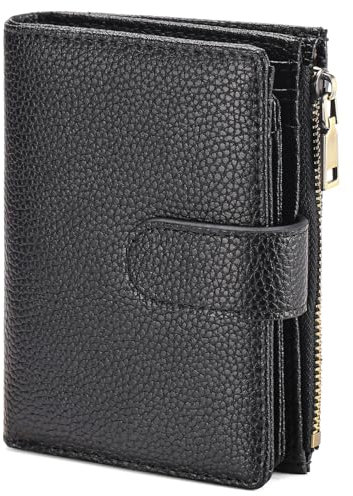GAEKEAO Damen Geldbörse Klein mit RFID Blockierung und Reißverschlusstasche, Portemonnaie