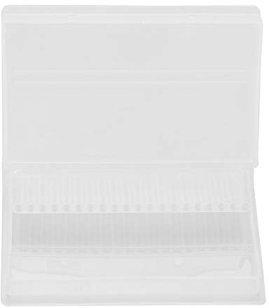 Nail Drill Bit Case,Portable 20 Slots Nail Drill Display Box Nail Art Polishing Grinding Drill Bit Holder Manicure Tool Organizer Displayer Stand