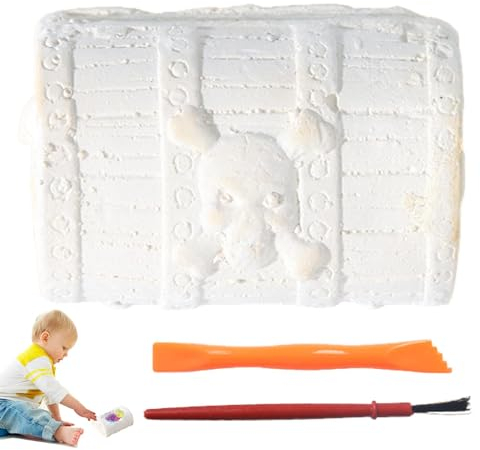 Youngwier Edelsteinabbau-Set für Kinder, Edelstein-Ausgrabungsset,Edelsteingrab-Wissenschaftsspielzeug - Piraten-Ausgrabungsset, Kristall-Grabspielzeug, Ausgrabung von Edelsteinen und Kristallen,
