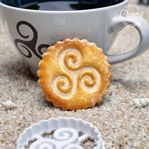Emporte-pièce biscuit Galette Bretonne Triskel | Idée cadeau | Conçu et fabriqué en France | Recette facile disponible !