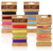 16 Pezzi Corda in Filo di Lino Multicolore 1 mm Corda di Spago Naturale per Braccialetti Artigianali Fai da Te, 16 Colori