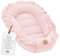 Musselin Babynest Nestchen Baby 90x50 cm - Babynestchen Neugeborene Nest für Kinder Bett und Babybett tragbar Kuschelnest Coccon für Jungen und Mädchen Baumwolle Puderrosa