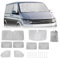Juego de 8 persianas térmicas internas para VW T5 T6, cubierta de parabrisas de coche, cubierta de pantalla frontal de ventana, persiana UV de verano para VW T5 T6, autocaravanas