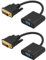 FackLOxc Convertidor DVID a VGA de fácil instalación para conectar PC a pantalla VGA en chip digital de vídeo claro de transmisión de 20 m
