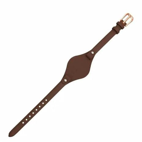 TLCBAZCF Compatibile con Cinturino in Pelle for Orologio Fossil ES3077 ES2830 ES3262 ES3060 ES4176 ES4119 ES4026 ES4340, Cinturino Piccolo for Orologio da Donna.(Coffee Rose-Gold)