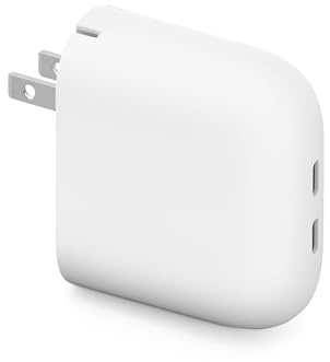 Google Pixel Flex - Cargador rápido USB-C de doble puerto de 67 W - Cargador de teléfono Pixel de carga rápida - Compatible con productos Google y otros dispositivos USB-C