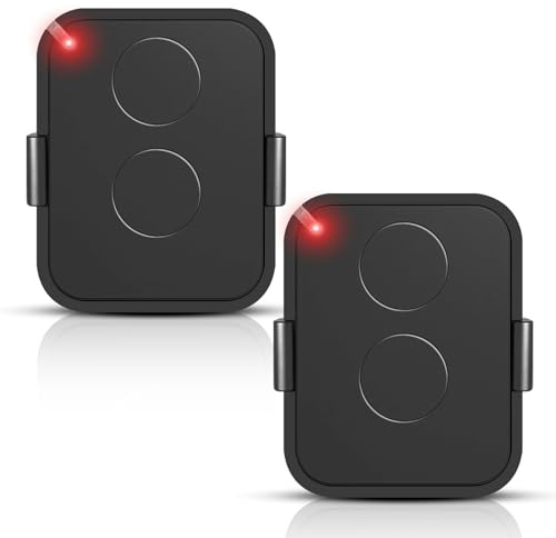 Lot de 2 Télécommandes Portail Pour ON2E, 2 Canaux 433,92 MHz Télécommande pour Portail, Code Tournant Sécurisé, Compatible Récepteurs Automatisés