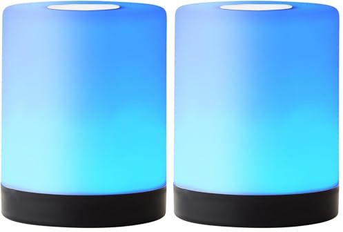 Außentischleuchte Aro in schwarz, Kabellose LED-Lampe mit Akku, 3000 K, RGB-Farbwechsel, Touchdimmer, USB-Ladefunktion, wetterfest IP44, mobil einsetzbar, 11,6 cm, Perfekt für Garten und Terrasse