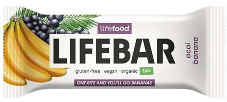 Lifefood Lifebar Superfoods Acai Banana, 40g