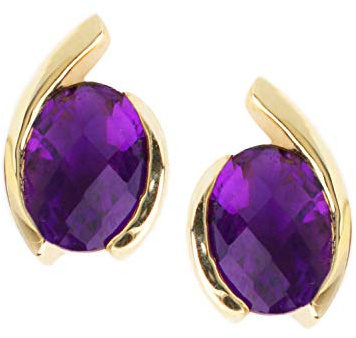 My Gold Damen Ohrringe Mit Edelstein Gold 585 Ohrstecker Damenohrringe Echtes Gelbgold (14 Karat) Topas Edelsteinohrringe Bellina
