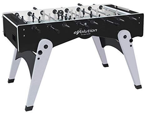 Garlando Tischfußball Foldy Evolution (schwarz/silber, Profistangen (PR))
