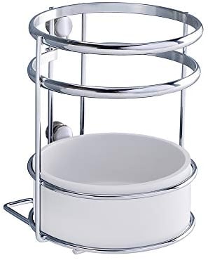 Wenko Style Porta Utensilios, Metal Cromado, Plata Brillante, 13x13x15 cm