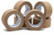 9Cube 6 Kraft Paper Packing Tape 50mm x 50M – Eco Friendly Brown Parcel Tape for Boxes – Strong Adhesive & Recyclable – Silent & Easy Tear Packaging Tape for Shipping, Moving, Storage