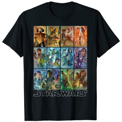 Star Wars Celebration Mural Art Panels T-Shirt