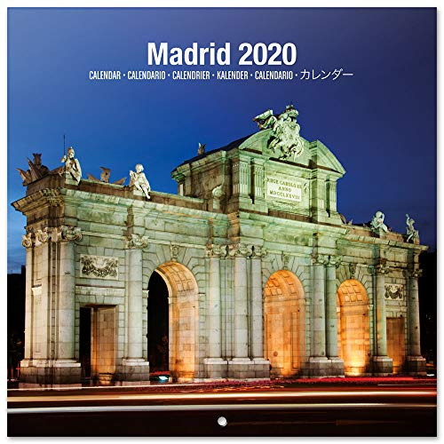 ERIK® Madrid Wandkalender/Broschürenkalender 2020 30x30cm (aufgeklappt 30x60cm im Hochformat)