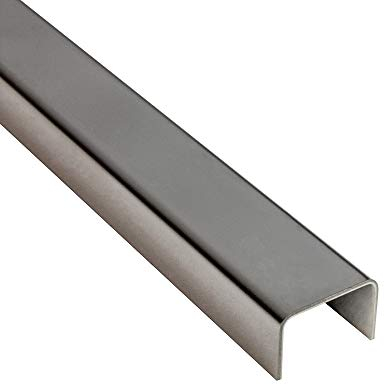 U Profil Edelstahlschiene Bordüre Fliesenschiene Edelstahl V2A L250cm glänzend