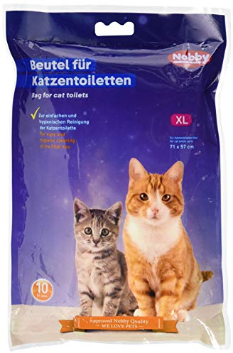 Nobby Beutel für Katzentoiletten XL für Toiletten bis 71 x 57 cm, 10 Stück