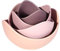 Lotus céramique Vaisselle Vaisselle Set Bol et assiettes de fruits Sets Creative Zen Décor simple plaque de stockage de fruits 3/4 / 5pcs Set de plaques en céramique Dîner (3pcs,Pink)