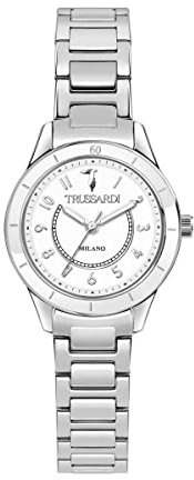 Trussardi Orologio Analogico al Quarzo Donna con Cinturino in Acciaio Inossidabile R2453151502