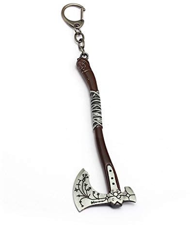 JIAORLEI Kratos Leviathan Ice Axe Key Ring Classic Men's Keyring Jewellery, AS SHOW