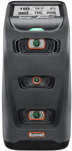 Bushnell Golf Launch Pro – Ball & Club Data Launch Monitor with Simulator, High-Speed Cameras, Indoor/Outdoor Use, Includes Software Trial, Mat & Carry Case