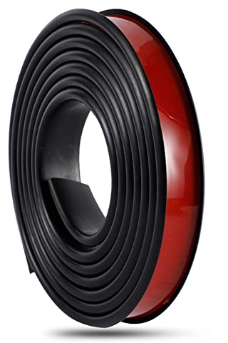 4 m TPE, selbstklebendes Möbelkantenband, U-Form, Kantenschutz, für Heimwerker, Schrank, Tisch, Arbeitsplatte, Holzplatte, Möbelrestaurierung, weicher Kantenband (20 mm, schwarz)