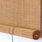 Bambus Rollo Natur Retro Raffrollo Bambusrollo Lichtfilter-Rollo für Fenster Türen Sichtschutz Wetterfest Holz Rollläden Sonnenschutz für Terrasse Garten Balkon,Mit Beschlägen (110*160cm)