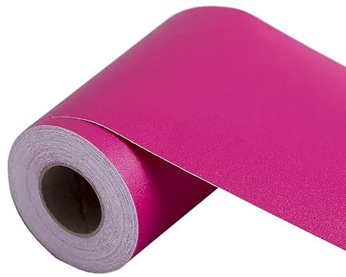 VisitRyl Peel and Stick Wallpaper Borders Self-Adhesive for Bathroom Wall Border Sticker Home Ceiling Decorative Border for Living Room Kitchen Red 10cm X 500cm