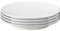 Denby White Porcelain Small Plates Set of 4-17.5cm Dishwasher Microwave Safe Crockery - Chip & Crack Resistant Appetiser Side Plates
